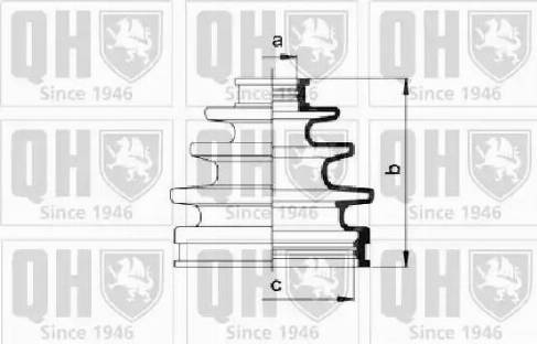 Quinton Hazell QJB927 - Пыльник, приводной вал unicars.by