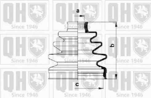 Quinton Hazell QJB974 - Пыльник, приводной вал unicars.by