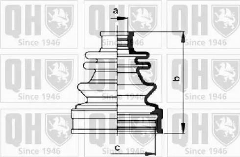 Quinton Hazell QJB977 - Пыльник, приводной вал unicars.by