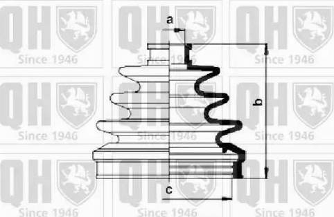 Quinton Hazell QJB495 - Пыльник, приводной вал unicars.by