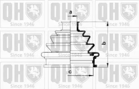 Quinton Hazell QJB482 - Пыльник, приводной вал unicars.by