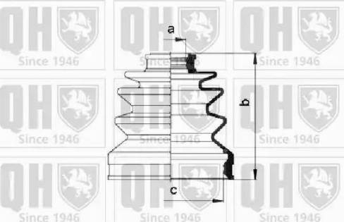 Quinton Hazell QJB475 - Пыльник, приводной вал unicars.by