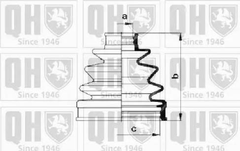 Quinton Hazell QJB558 - Пыльник, приводной вал unicars.by