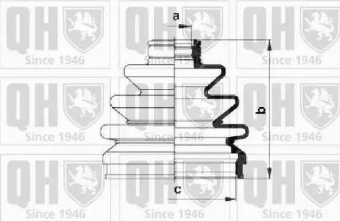 Quinton Hazell QJB569 - Пыльник, приводной вал unicars.by