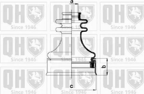 Quinton Hazell QJB568 - Пыльник, приводной вал unicars.by