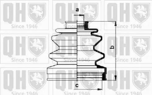 Quinton Hazell QJB532 - Пыльник, приводной вал unicars.by