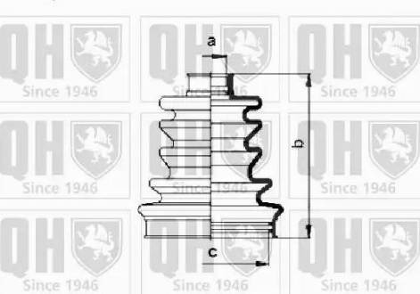 Quinton Hazell QJB683 - Пыльник, приводной вал unicars.by