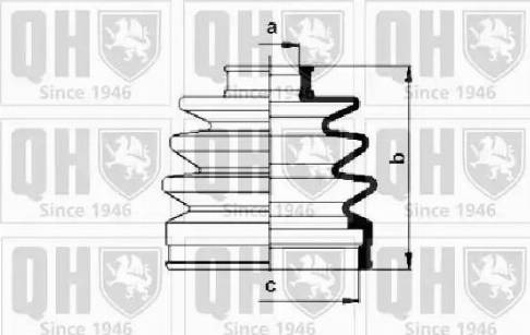 Quinton Hazell QJB638 - Пыльник, приводной вал unicars.by