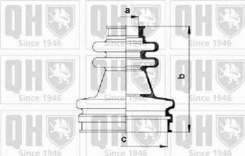 Quinton Hazell QJB633 - Пыльник, приводной вал unicars.by