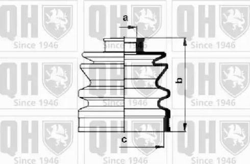 Quinton Hazell QJB151 - Пыльник, приводной вал unicars.by