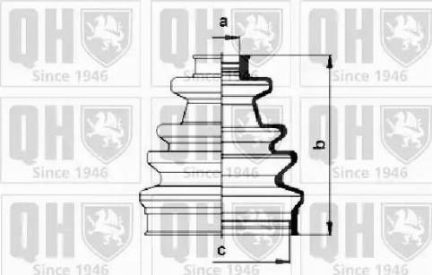 Quinton Hazell QJB153 - Пыльник, приводной вал unicars.by