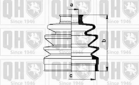 Quinton Hazell QJB152 - Пыльник, приводной вал unicars.by