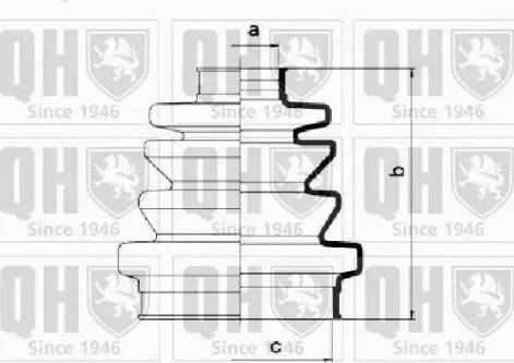 Quinton Hazell QJB1035 - Пыльник, приводной вал unicars.by