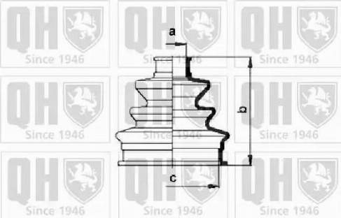 Quinton Hazell QJB119 - Пыльник, приводной вал unicars.by