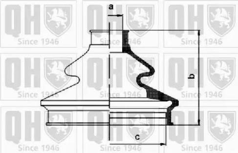 Quinton Hazell QJB1158 - Пыльник, приводной вал unicars.by