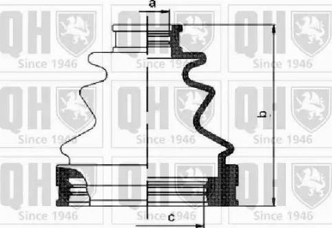 Quinton Hazell QJB1157 - Пыльник, приводной вал unicars.by