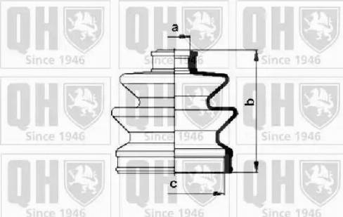 Quinton Hazell QJB115 - Пыльник, приводной вал unicars.by