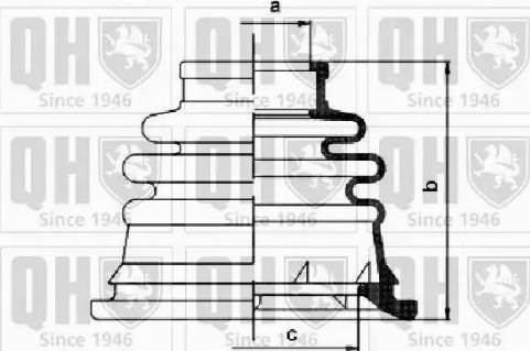 Quinton Hazell QJB1126 - Пыльник, приводной вал unicars.by