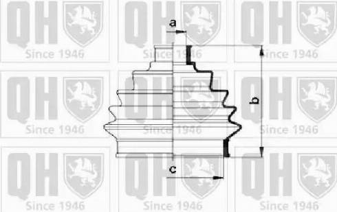 Quinton Hazell QJB123 - Пыльник, приводной вал unicars.by