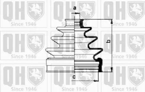 Quinton Hazell QJB860 - Пыльник, приводной вал unicars.by