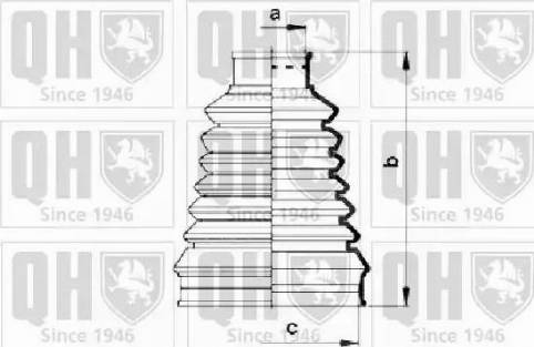 Quinton Hazell QJB880 - Пыльник, приводной вал unicars.by