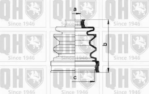 Quinton Hazell QJB352 - Пыльник, приводной вал unicars.by