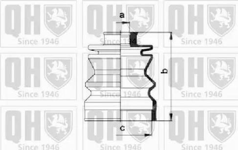 Quinton Hazell QJB361 - Пыльник, приводной вал unicars.by