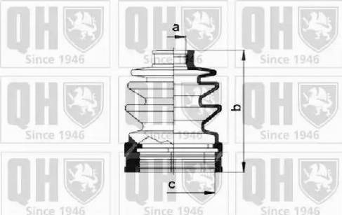 Quinton Hazell QJB306 - Пыльник, приводной вал unicars.by