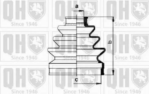 Quinton Hazell QJB269 - Пыльник, приводной вал unicars.by