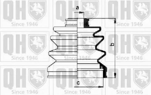 Quinton Hazell QJB268 - Пыльник, приводной вал unicars.by