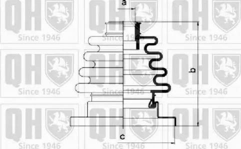 Quinton Hazell QJB217 - Пыльник, приводной вал unicars.by