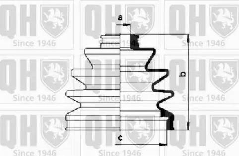 Quinton Hazell QJB288 - Пыльник, приводной вал unicars.by