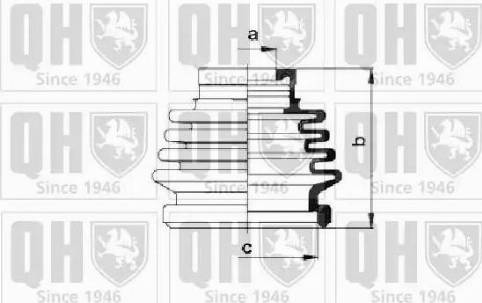 Quinton Hazell QJB274 - Пыльник, приводной вал unicars.by