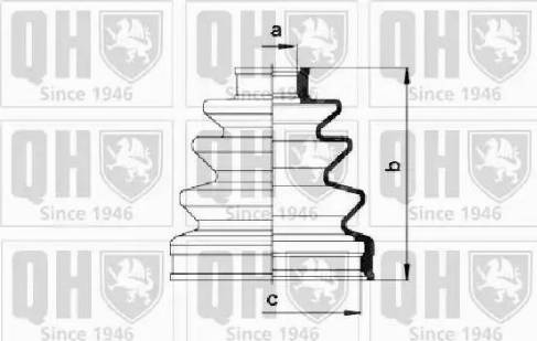 Quinton Hazell QJB275 - Пыльник, приводной вал unicars.by