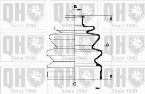 Quinton Hazell QJB765 - Пыльник, приводной вал unicars.by