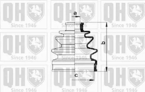 Quinton Hazell QJB766 - Пыльник, приводной вал unicars.by