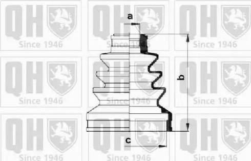 Quinton Hazell QJB785 - Пыльник, приводной вал unicars.by