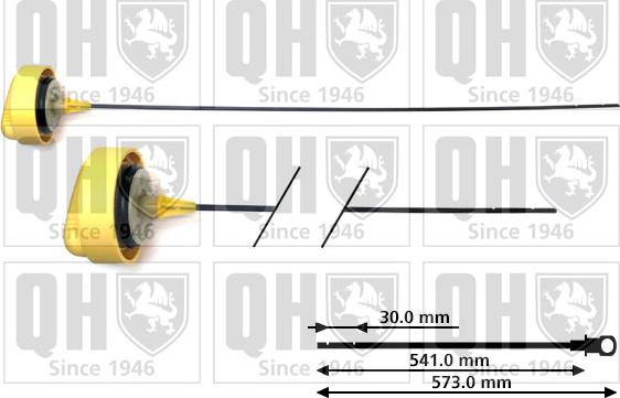 Quinton Hazell QOD146 - Указатель уровня масла unicars.by