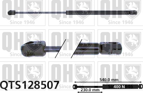 Quinton Hazell QTS128507 - Газовая пружина, упор unicars.by