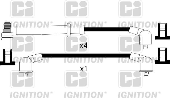 Quinton Hazell XC941 - Комплект проводов зажигания unicars.by