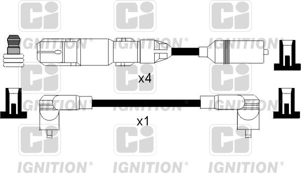 Quinton Hazell XC956 - Комплект проводов зажигания unicars.by