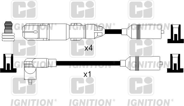 Quinton Hazell XC958 - Комплект проводов зажигания unicars.by