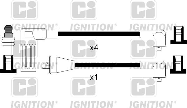 Quinton Hazell XC908 - Комплект проводов зажигания unicars.by