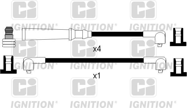 Quinton Hazell XC498 - Комплект проводов зажигания unicars.by