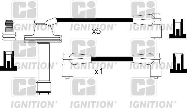 Quinton Hazell XC493 - Комплект проводов зажигания unicars.by