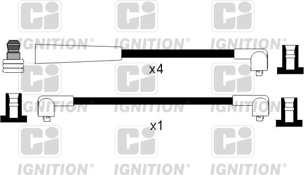 Quinton Hazell XC415 - Комплект проводов зажигания unicars.by