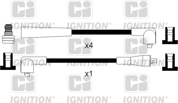 Quinton Hazell XC421 - Комплект проводов зажигания unicars.by