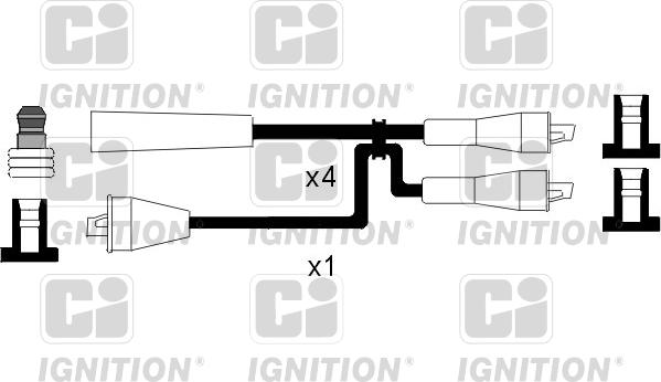 Quinton Hazell XC523 - Комплект проводов зажигания unicars.by