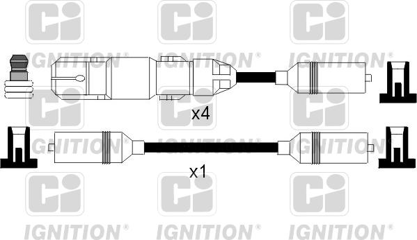 Quinton Hazell XC1043 - Комплект проводов зажигания unicars.by