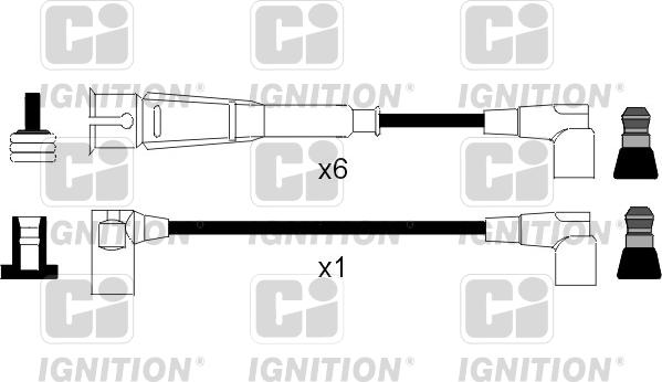 Quinton Hazell XC1042 - Комплект проводов зажигания unicars.by